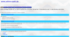Desktop Screenshot of achim-roehl.de